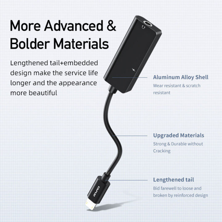 Awei%20CL-121%20Light-ning%20To%203.5mm%20Jack%20Aux%20Charging%20Cable%20Listening%20Headphone%20Adapter%20High%20Quality%20-%20Image%206