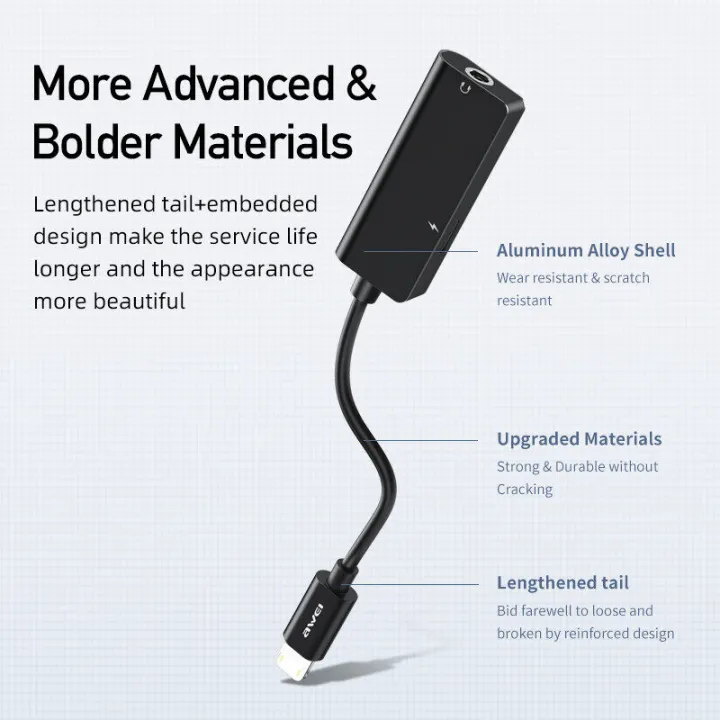 Awei%20CL-121%20Light-ning%20To%203.5mm%20Jack%20Aux%20Charging%20Cable%20Listening%20Headphone%20Adapter%20High%20Quality%20-%20Image%206