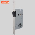 YONFIA 7250 Mute Stainless Steel Plate Silent Mortise Lock Body Anti Fingerprint Door Latch For Interior Door Handles. 