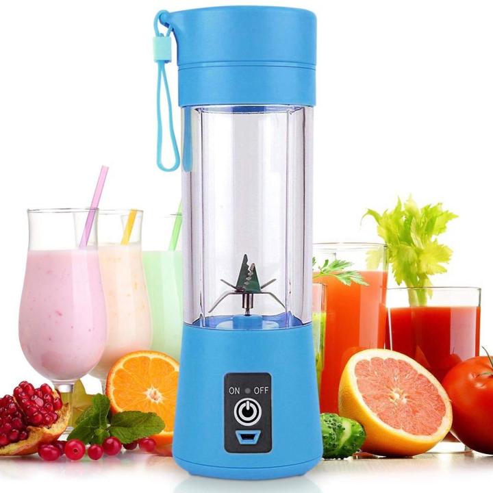 Portable blender Personal 6 Blades Juicer Cup Household Fruit Mixer,With Magnetic Secure Switch, USB Charger Cable 380ML