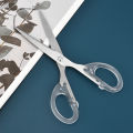 Ins style simple transparent small scissors girl's heart bangs hand account art special scissors children's student stationery scissors. 