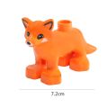 Animal Model Figures Compatible Duplo Big Size Building Block DIY Cartoon Animal Brick Educational Toy For Children. 