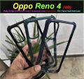 iPaky Design Case For Oppo Reno 4 (4G) AIRBAG Shockproof Case Transparent Clear Back Cover TPU Frame Hard Soft Case. 
