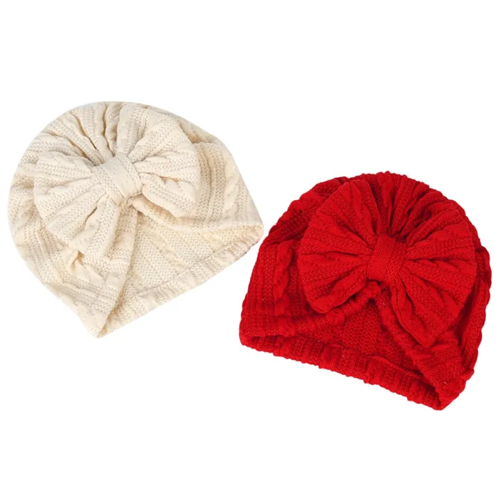 %E3%80%90HOT%E3%80%91%20Infant%20Baby%20Girls%20Bow%20Hat%20With%20Solid%20Color,%20High%20Elasticity%20Casual%20Newborn%20Soft%20Head%20Wraps%20Turban%20Accessory%200-18M%20-%20Image%202