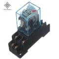 【Footprint】 Power Relay LY2NJ Socket Base 220V AC Coil Miniature Relay DPDT 8 Pins 10A 240VAC LY2 HH62P LY2 JQX-13F With PTF08A. 
