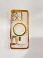 Asfand Brothers for Itel A60s Back Cover Luxury 6D Plating Soft Case Camera Lens Protection - Crome Case - MAG SAFE Case. 