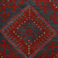 Red/Blue Tribal Narrow Mashwani Runner Rug 1'9x8'3 Handmade Entryway Rug -G26352. 
