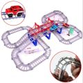 Railway Racing Track Play DIY Multi-layered Assembling City Racing Rail Car Children Vehicle Slide Train educate Gift. 