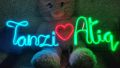 Gift for Him & Her - Couple Name Neon Sign Customized Gift - 10 Letter and Adapter -Best for Photography & studio lightning. 