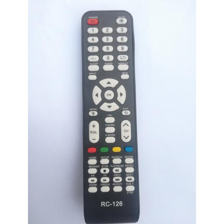 Remote Control for Nobel LED android TV RC-126 (TV model is 40Q10 smart & wisdom Smart cloud LED) - 2 AAA Batteries - Included