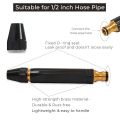 High Pressure Water Spray Gun Nozzle for 1/2" Hose Pipe, Car & Bike Wash Nozzle Spray Water Gun, Water Jet Hose Nozzles Pipe For Gardening, Window Cleaning Water Nozzle, Gardening water sprayer gun (With free clamp). 
