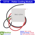TEC1-12706 12710 12715 Peltier Module Thermoelectric Cooler 12V Cooling Plate for DIY Cooling Projects by Electrica. 