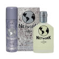 Pack of 2 - Lomani Network Perfume & Deodorant For Men - 100 ml & 200 ml. 