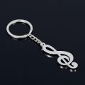 Chain Treble Pendant Key Music Note Keychain Keyring. 
