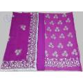 Very Pretty Pure Chiffon Phalsa Colour 4 Pieces Suit. 