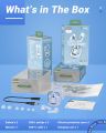 Amgras Future Ⅳ Pro Earbuds ENC | True Wireless Crystal Earbuds LED Display | TWS Amgras Future Ⅳ Pro Transparent Earbuds Bluetooth Earphone with Mic | Low Latency | ENC Noise Canceling. 