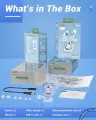 Amgras Future Ⅳ Pro Earbuds ENC | True Wireless Crystal Earbuds LED Display | TWS Amgras Future Ⅳ Pro Transparent Earbuds Bluetooth Earphone with Mic | Low Latency | ENC Noise Canceling. 
