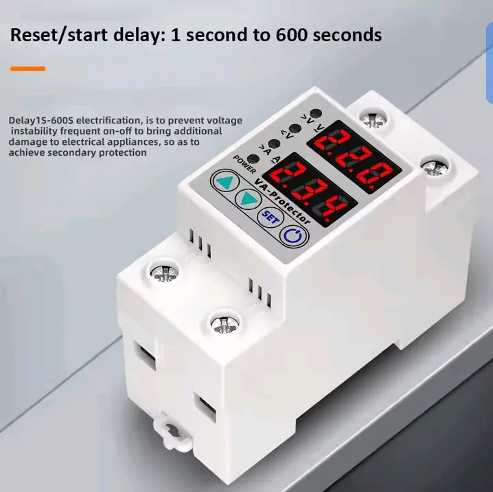 63A%20230V%20Din%20Rail%20Adjustable%20Over%20Voltage%20And%20Under%20Voltage%20Protective%20Device%20Protector%20Relay%20Over%20Current%20Protection%20Limit%20-%20Image%204