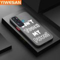YIWESAN For Tecno Pova Neo Case Fashion Word Touch My Phone Thin Edge Frosted Transparent Hard Cases Shockproof Casing Full Cover Protect Case. 