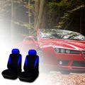 Car Seat Covers Set Universal Heavy Duty Cotton Car Seat Covers Waterproof Protectors Van for All Vehicles (Black Blue). 