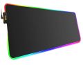 RGB Mouse pad Gaming Plain Black Design - Full Size Gaming RGB Mousepad 800mm x 300mm x 4mm - 14 Modes Of RGB Lights. 