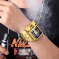 OULM brand fashion business, large dial, luxury, military style, quartz men's watch. 