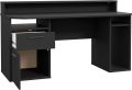 Gaming Desk With LED Lights 48 inch x 24 inch x 30 inch Computer Desk Workstation For Large PC Home Office Desk Perfect Black Desk With Drawers & Storage (Customised). 