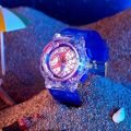 Cartoon Kids Spiderman Watch LED Light Kids Watches Gift for Boys Girls Students Watch Colorful Flash LED Light Watch. 