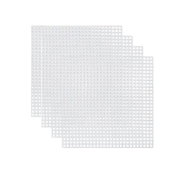 Plastic Cross Stitch Sheet Set Of 4 Pcs 3X2.5 Inches