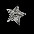 8pc Star Pentagram Shape Metal Cutting Dies Emed Stencil Art Craft Decor. 
