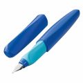 Pelikan Twist Fountain Pen Medium Nib M Ergonomic Soft Grip Ink Pen with Blue Ink Cartridge Smooth Writing Pen for School Office Students Birthday Gift. 