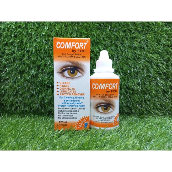 comfort 120ml contact lenses solution