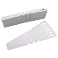 400 Pcs Plastic Plant Labels Wrap Around Tree Tags  Adjustable Nursery Garden Labels Plant Tags with Large Writing Surface  White. 