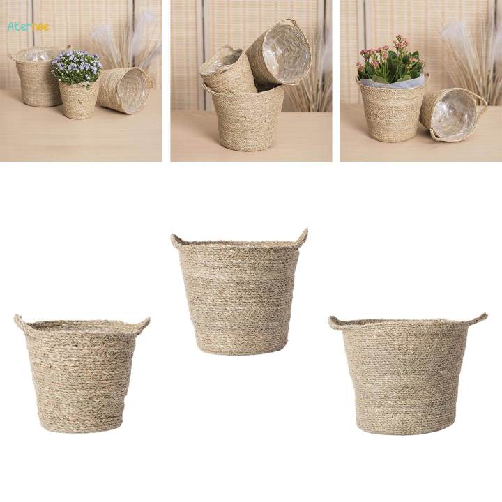 Woven%20Planter%20Basket%20Seagrass%20Plant%20Basket%20with%20Liner%20Lawn%20Flower%20Pot%20Cover%2015cmx20cmx11cm%20-%20Image%204