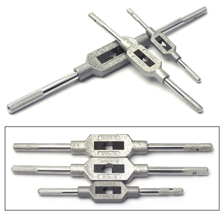Tap Capacity Adjustable Tapping Wrench Profesional Handle Tap and Reamer Wrench 3 Sizes Available (M1-M8)(M4-M12)(M6-M20)
