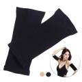 1 【Footprint】 2Pcs Black Fitness Sports Beam Arm Clothes, Thin Arms, Thin Arms, Sleeve Sleeves And Butterfly Arms Are Thin. 