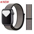 Original Nylon Watch Band for Apple Watch Series 7 6 SE 5 4 3 2 1 Wristband Strap for iWatch 45mm 41mm 44mm 40mm 42mm 38mm Sport Loop Bracelet Belt Accessories Replacement for Smart Apple Watch. 