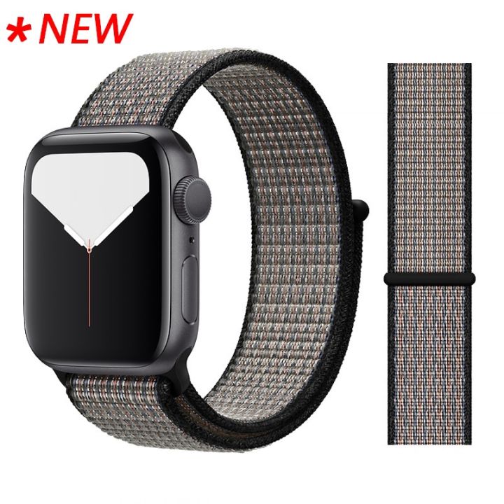 Original Nylon Watch Band for Apple Watch Series 7 6 SE 5 4 3 2 1 Wristband Strap for iWatch 45mm 41mm 44mm 40mm 42mm 38mm Sport Loop Bracelet Belt Accessories Replacement for Smart Apple Watch