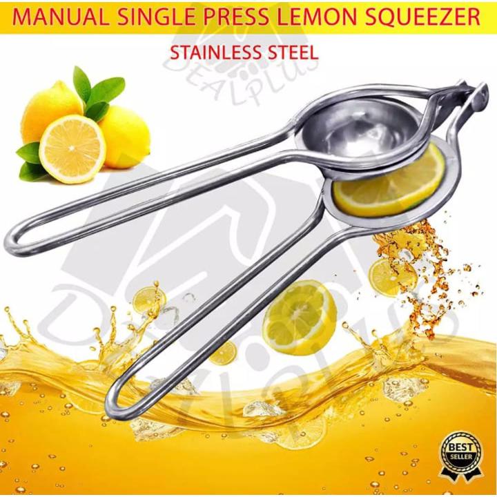 Squeezer-Lemon Squeeze-r Limo Nichor Steel - Stainless Steel Manual Single Press Lemon Squeezer Manual Citrus Juicer – Silver