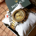 New Luxury  fashion Steel chain Stones Dial watch for Girls watch for men & woman. 