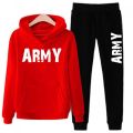 Red Leather Freaks Pack Of 2 Hoodie And Trouser For Men And Women. 