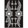 1 Pair Bail Designs Mehndi Stencils Stickers. 