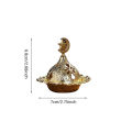 Incense Burner Hollow Golden Tower Oil Burner Arab Style Censer Holder For Home Hotel Incense Holder Yoga Ornaments Lonni. 