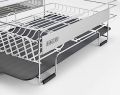 Sabatier Expandable Dish Rack With Stemware Rack Rust-Resistant. 