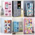 6/8 Cubes Wardrobe With Hanging & Storage Boxes, Cubic wardrobe, Hanging Clothes Cupboard Baby cupboard and Baby Hanging Wardrobe - 6/8 Cubes Kitty Storage Cabinet & Wardrobe for Kids with Hanging Rod. 