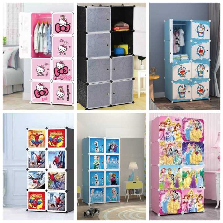 6/8%20Cubes%20Wardrobe%20With%20Hanging%20&%20Storage%20Boxes,%20Cubic%20wardrobe,%20Hanging%20Clothes%20Cupboard%20Baby%20cupboard%20and%20Baby%20Hanging%20Wardrobe%20-%206/8%20Cubes%20Kitty%20Storage%20Cabinet%20&%20Wardrobe%20for%20Kids%20with%20Hanging%20Rod%20-%20Image%203