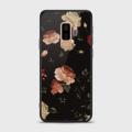 Samsung Galaxy S9 Plus Cover - SkinLee HQ Infinity Glass Case (Soft) - Dark Rose Vintage Flowers - SKINLEE-241-1-470-122. 