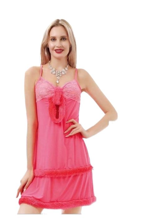 Women Net Lace Embroidery Lingerie Two Piece Night Dress Lingerie Set