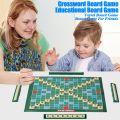 2 to 4 Player Crossword Game Fun Educational Crossword Solitaire Game for Kids Adults Improve Vocabulary Learn English Letters Perfect for Family Game Night Crossword Board Game. 