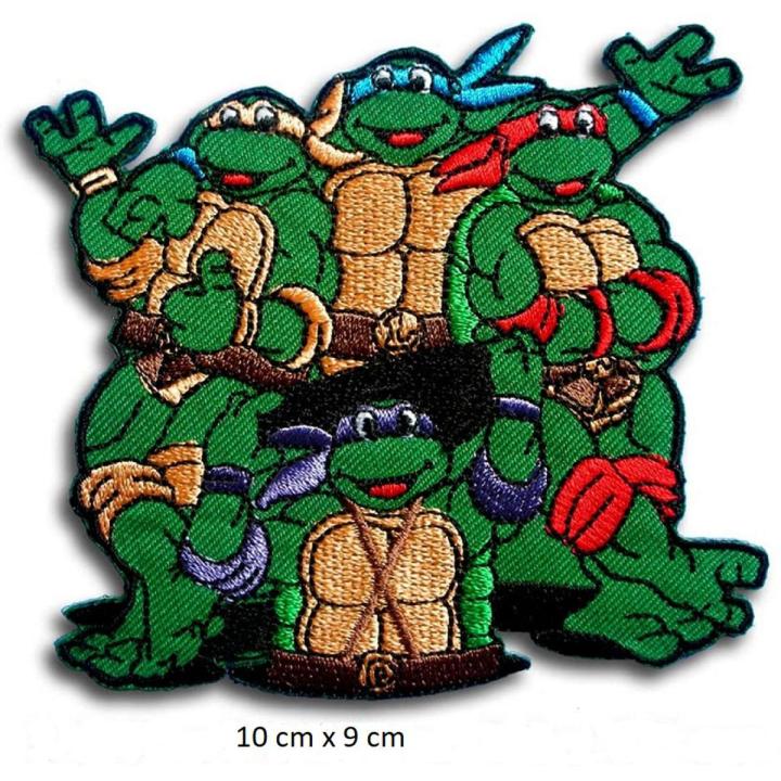 Ninja Turtle TEENAGE MUTANT shirt jeans bag repair patch logo kids cloth cartoon Embroidery badge clothes Iron on Sew on Patch#1991